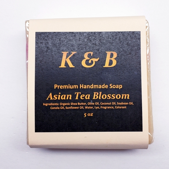 ASIAN TEA BLOSSOM Premium Handmade Natural Body Bar Soap, 5 oz (3 pack) - Picture 6 of 6